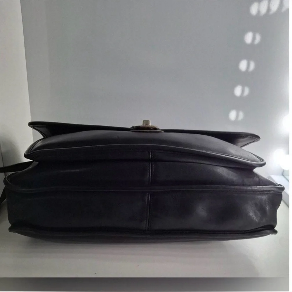 Coach Vintage Classic Legacy Metropolitan Briefcase -Black and Silver #5180